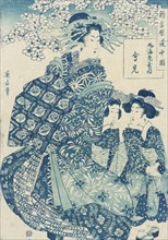Aimi of Maru Ebiya, 19th century. Creator: Kikugawa Eizan.