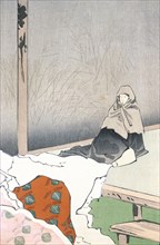 The Dancer Hotoke Gozen at Gioji (image 3 of 3), published in 1897. Creator: Kobayashi Kiyochika.
