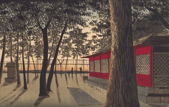 Kanda Shrine at Dawn, 1880. Creator: Kobayashi Kiyochika.