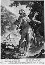 Hercules and Antaeus, 1610. Creator: Lucas Kilian.