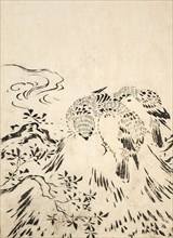 Sparrows, Printed 1762. Creator: Miyazaki Yuzen.