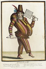 Recueil des modes de la cour de France, 'Polichinelle', between c1678 and c1693. Creator: Nicolas Bonnart.