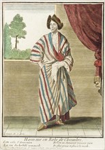 Recueil des modes de la cour de France, 'Homme en Robe de Chambre', 1676. Creator: Nicolas Bonnart.