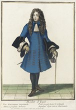 Recueil des modes de la cour de France, 'Habit d'Epée', between c1680 and c1690. Creator: Nicolas Bonnart.