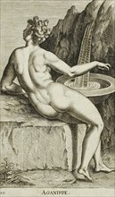 Aganippe, 1587. Creator: Philip Galle.