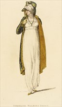 Fashion Plate (Tyrolese Walking Dress), 1809. Creator: Rudolph Ackermann.