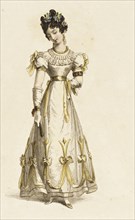 Fashion Plate (Ball Dress), 1827. Creator: Rudolph Ackermann.