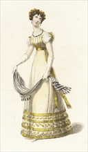 Fashion Plate (Trage de Tarde), 1825. Creator: Rudolph Ackermann.