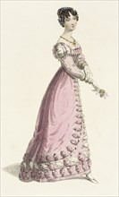 Fashion Plate (Trage de Baile), 1825. Creator: Rudolph Ackermann.