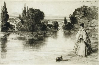 The Towing Path, 1864. Creator: Francis Seymour Haden.