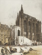 La Ste. Chapelle, Paris, 1839. Creator: Thomas Shotter Boys.