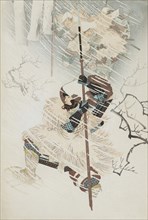 Scene from the Genpei Wars (image 1 of 3), 19th century. Creator: Chikanobu Yoshu.