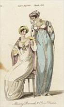 Fashion Plate (Morning Promenade and Opera Dress), 1813. Creator: Unknown.