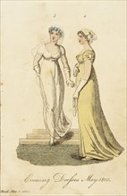 Fashion Plate (Evening Dresses May 1803), 1803. Creator: Unknown.