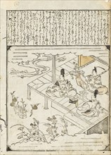 Scenes from the Tales of Ise (Narihira), 1670s-1680s. Creator: Unknown.