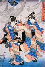 Tanabata Festival Dance, 1830s. Creator: Utagawa Kunisada.