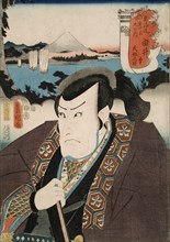 Ichikawa Danzo V in the Role of Kakibenosuke: Yui, published in 1852. Creator: Utagawa Kunisada.