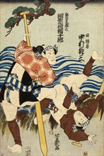 The Actors Kawarazaki Gonjuro and Nakamura Tozo, mid-19th century. Creator: Utagawa Yoshiiku.