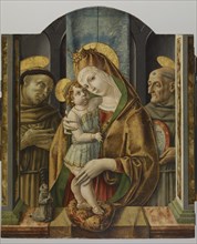Virgin and Child with Saints and Donor, c1490. Creator: Carlo Crivelli.