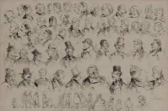 Heads and Figures of Various Types of People, c1859. Creator: John McLenan.