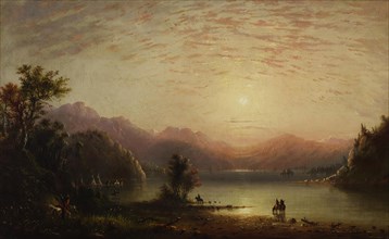 Rocky Mountain Scene, c1865. Creator: Alfred Jacob Miller.