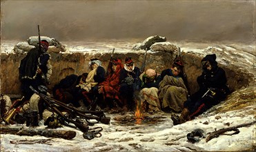 In the Trenches, 1874. Creator: Alphonse de Neuville.