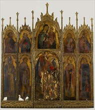 Madonna and Child with St. Michael and Other Saints, c1440. Creator: Antonio Vivarini.