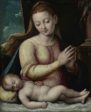 Madonna Adoring the Child, c. 1585-1605. Creator: Barbara Longhi.
