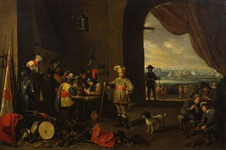 The Guard Room, c1642. Creator: David Teniers II.