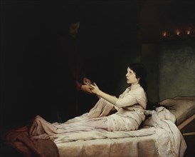 The Raising of the Daughter of Jairus, 1881. Creator: Gabriel Max.