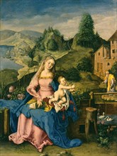 Virgin and Child in a Landscape, c1600. Creator: Unknown.