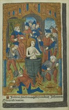 Martyrdom of a Christian saint, 1497. Creator: Master of Anne de Bretagne.