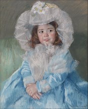 Margot (Lefebvre) in Blue, 1902. Creator: Mary Cassatt.