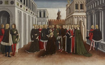The Reception of Helen at Troy, c1468. Creator: Dario di Giovanni.