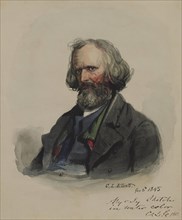 Portrait of a Man, 1845. Creator: Charles Loring Elliott.