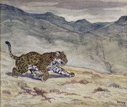 Running Jaguar, c1830-1840. Creator: Antoine-Louis Barye.