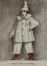 Gabriel Ravel as the Clown, 1855-1859. Creator: Alfred Jacob Miller.