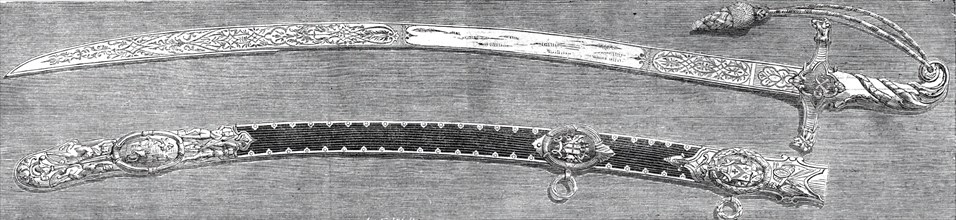 Sword presented by the Common Council of London to Lieutenant-General Sir James..., 1860. Creator: J. & A.W..
