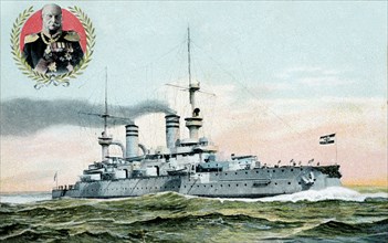 German warship 'Kaiser Wilhelm der Grosse', 20th century