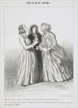 Ma chère, notre comédie en deux actes vient d'être refusée au Théâtre Français!..., 1852