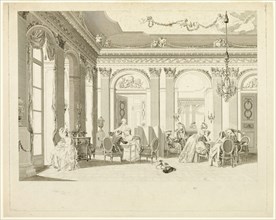 The Drawing Room, 1783. Creator: François Nicolas Barthélemy Dequevauviller.