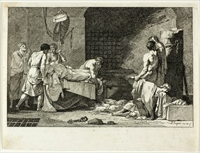 Devotion of Cimon or Funeral of Miltiade, 1782. Creator: Jean Francois Pierre Peyron.