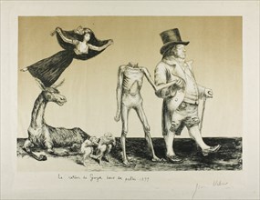 Goya's Return to his Homeland, 1899. Creator: Jean Veber.