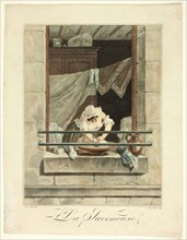 The Laundress, c. 1793. Creator: Julien et Moret.