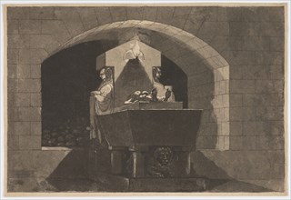 Tomb with Caryatids, 1779/84. Creator: Louis Jean Desprez.