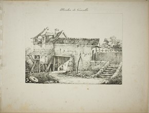 Mill at Gravelle, II, 1824/27. Creator: Louis Jules Federe Villeneuve.