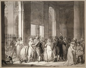 The Arcades at the Palais-Royal, c. 1804. Creator: Louis Leopold Boilly.