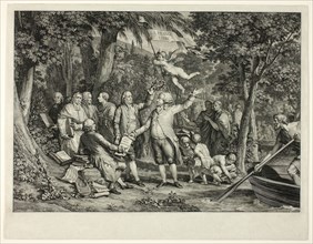 Mirabeau Arrives at the Elysian Fields, Published 1792. Creator: Louis Joseph Masquelier.