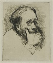 Portrait of Degas, His Hand Over his Mouth, n.d. Creator: Marcellin Desboutin.