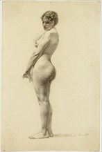 Standing Female Nude, 1881. Creator: Marie Alexandrine Mathieu.